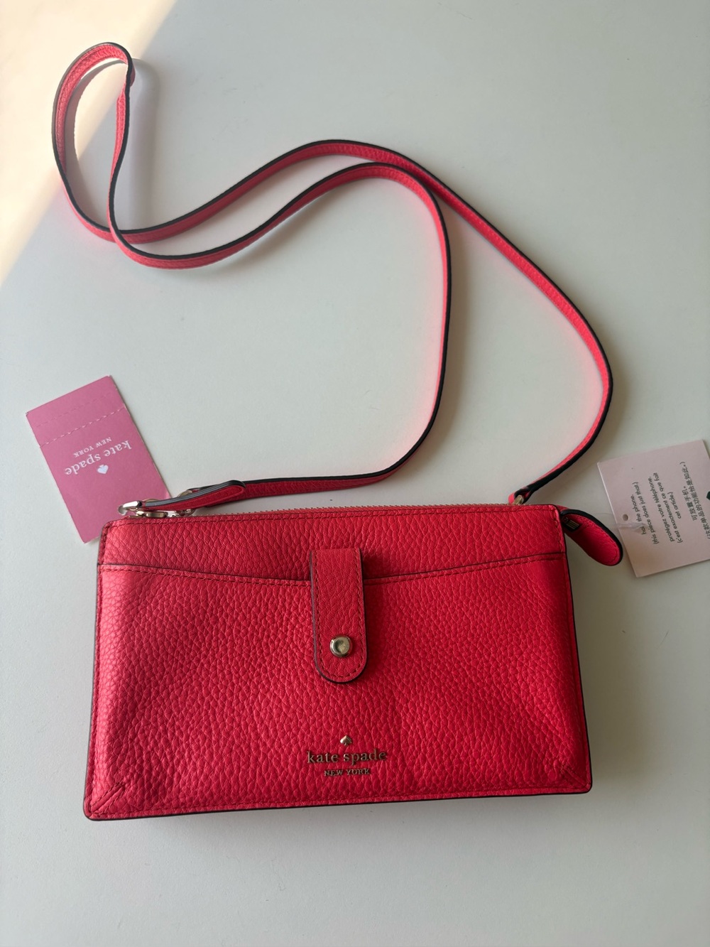 Kate Spade Jackson Small tab crossbody Bag - in Stoplight NWT